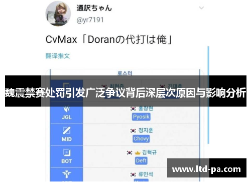 魏震禁赛处罚引发广泛争议背后深层次原因与影响分析